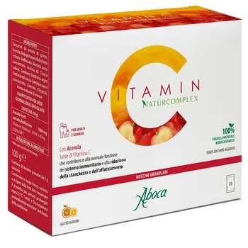 Aboca Vitamin C NaturComplex 20 Bustine Orosolubili Integratore con Vitamina C