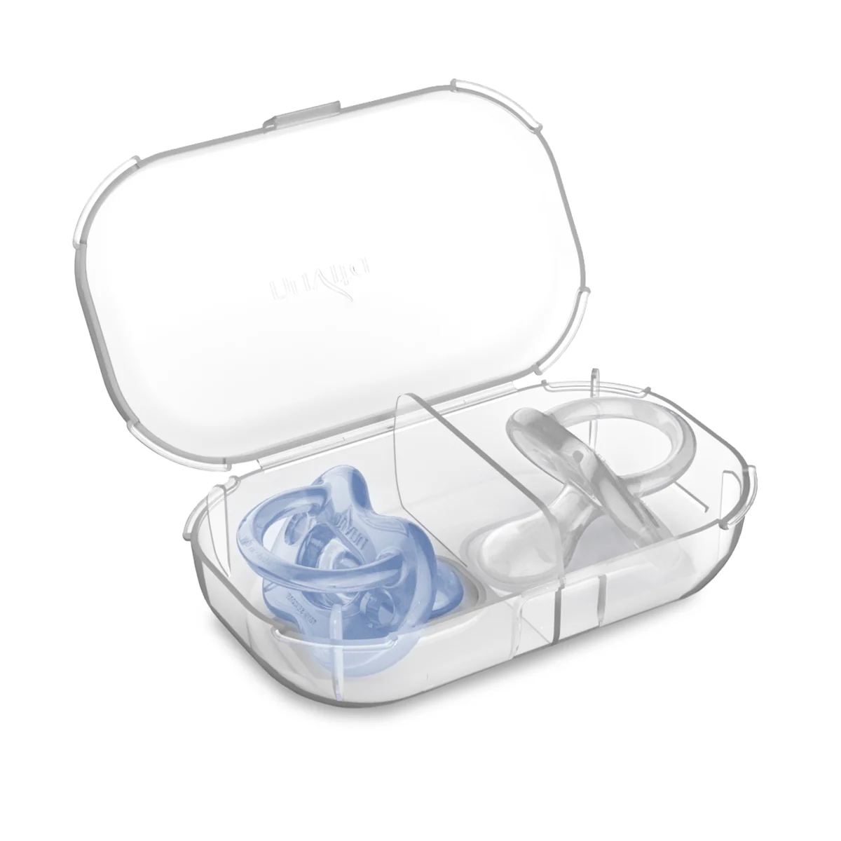 Nuvita Orthosoft Light 2 Succhietti in Silicone con Tettarella Ortodontica Blu 0+ Mesi