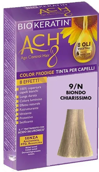 Biokeratin Ach8 9/N Biondo Chiarissimo Dorato Tinta Per Capelli