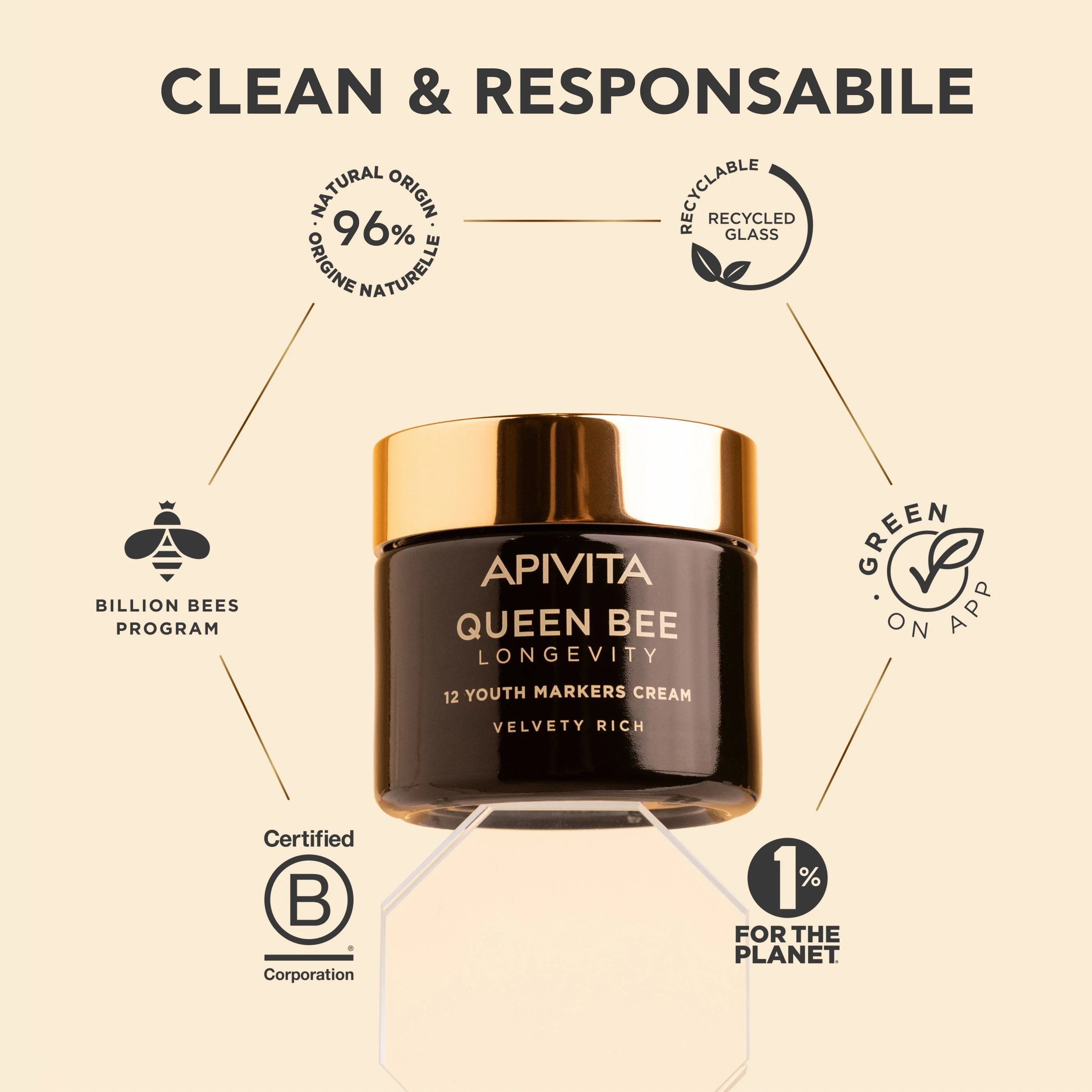 Apivita Queen Bee Longevity Day Crema Rich 50 ml Crema Giorno