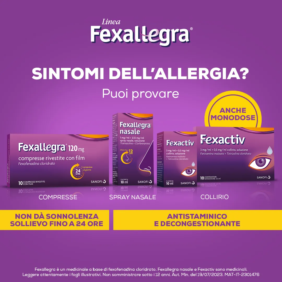 Fexactiv Collirio 0,3%+0,05% 10 Flaconcini Antistaminico