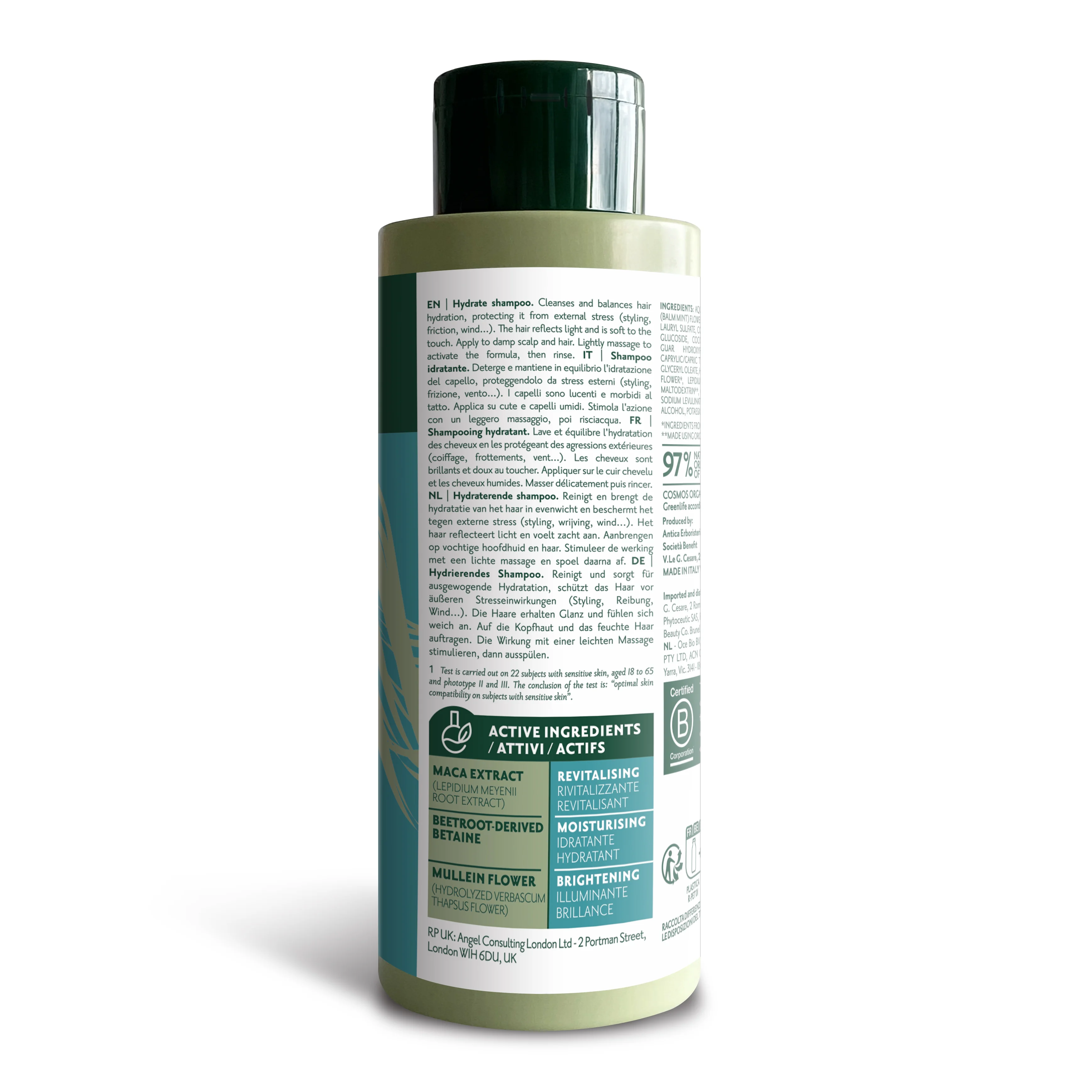 Herbatint Hydrate Shampoo 260 ml Capelli Secchi e Disidratati