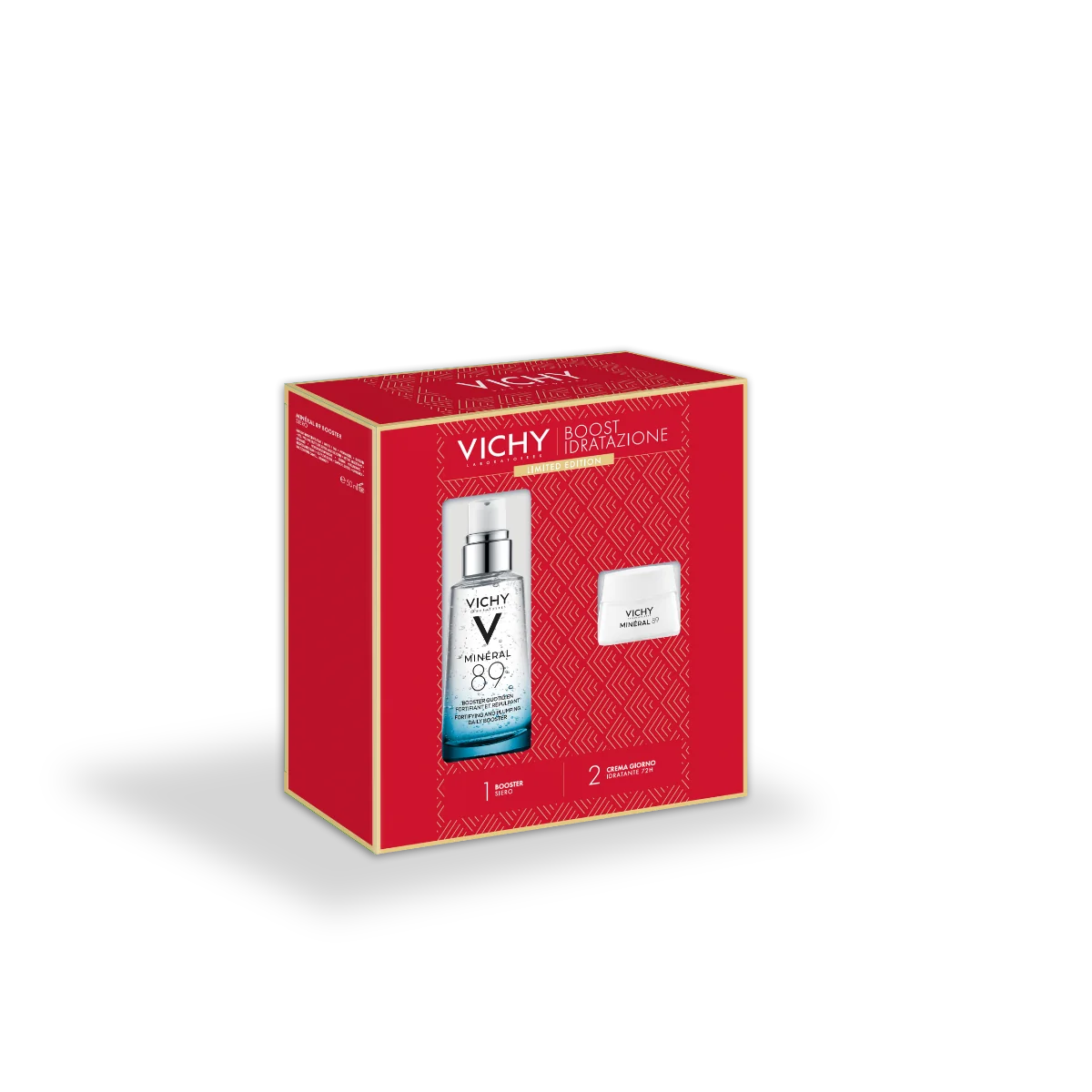 Vichy Cofanetto Mineral 89 Minéral 89 Booster Siero 50ml + Minéral 89 Crema 15ml