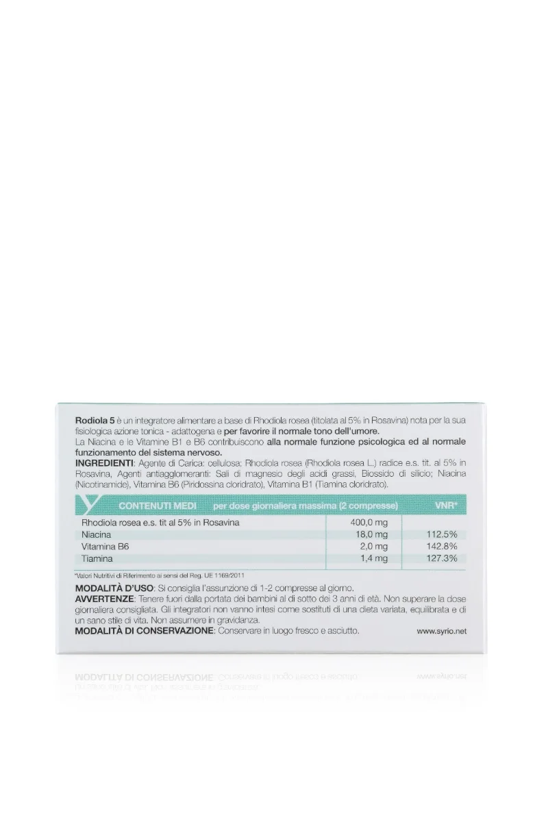 Rodiola 5 15 Compresse Stress e Sistema Nervoso
