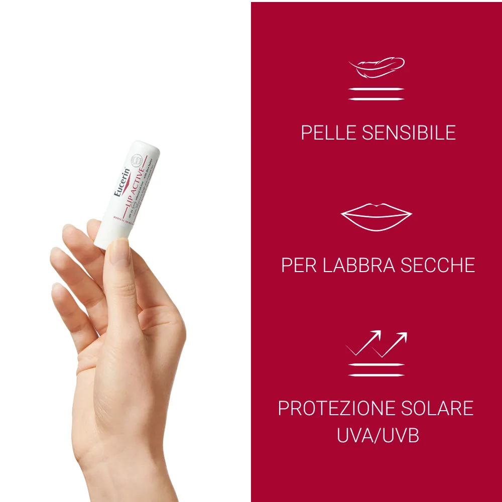 Eucerin Stick Labbra 5,5 ml Lenisce, Idrata e Protegge