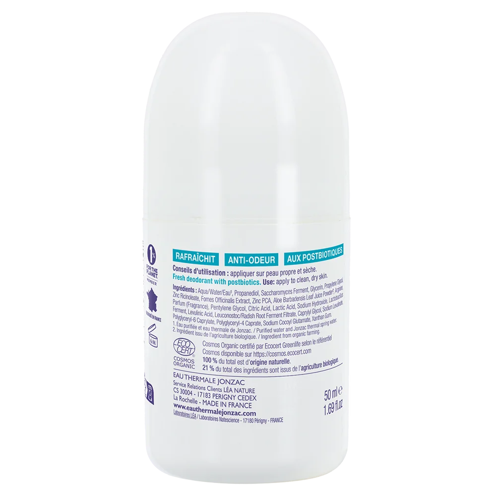 Jonzac Deodorante Freschezza 24H Alta Tolleranza Rehydrate 50 Ml Pelli da Normali a Sensibili