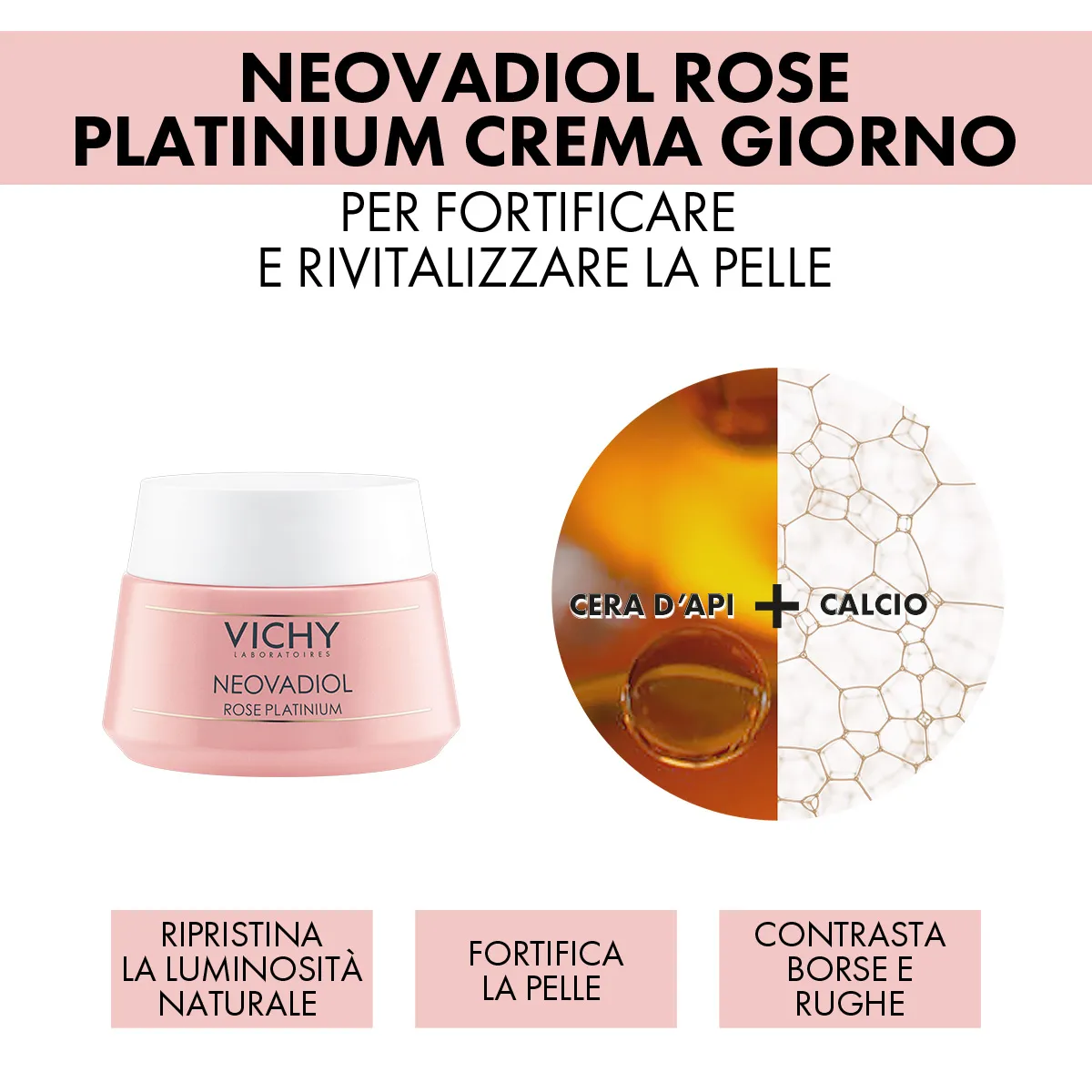 Cofanetto Natale Neovadiol 2023 Neovadiol Meno 5 Bi-Serum Siero + Neovadiol Rose Platinium Crema Giorno + Neovadiol Rose Platinium Crema Notte.