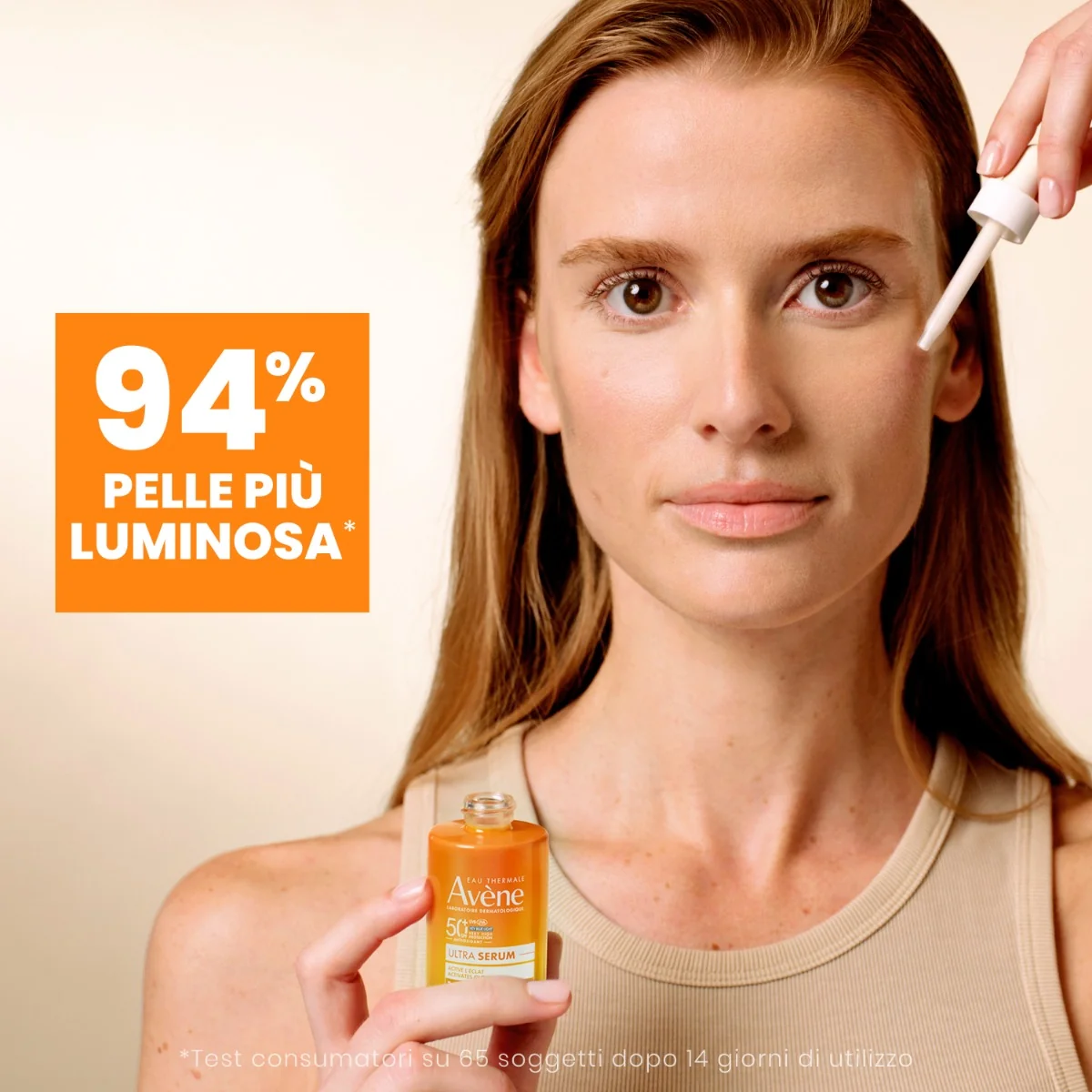 Avene Eau Thermale Avene Solare Ultra Siero Attiva La Luminosità SPF 50+ 30 ml Illumina e Sublima