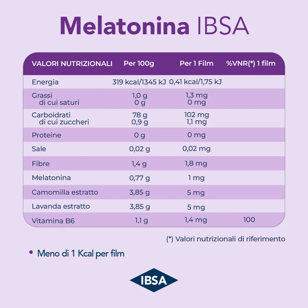 Melatonina Ibsa 30 Film Orali Stress e Insonnia
