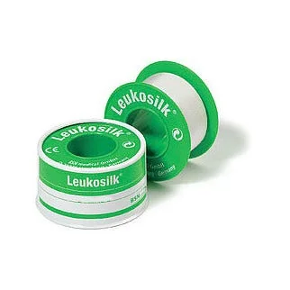 Cerotto su Rocchetto Leukosilk 1,25X500 cm per fissaggio medicazioni
