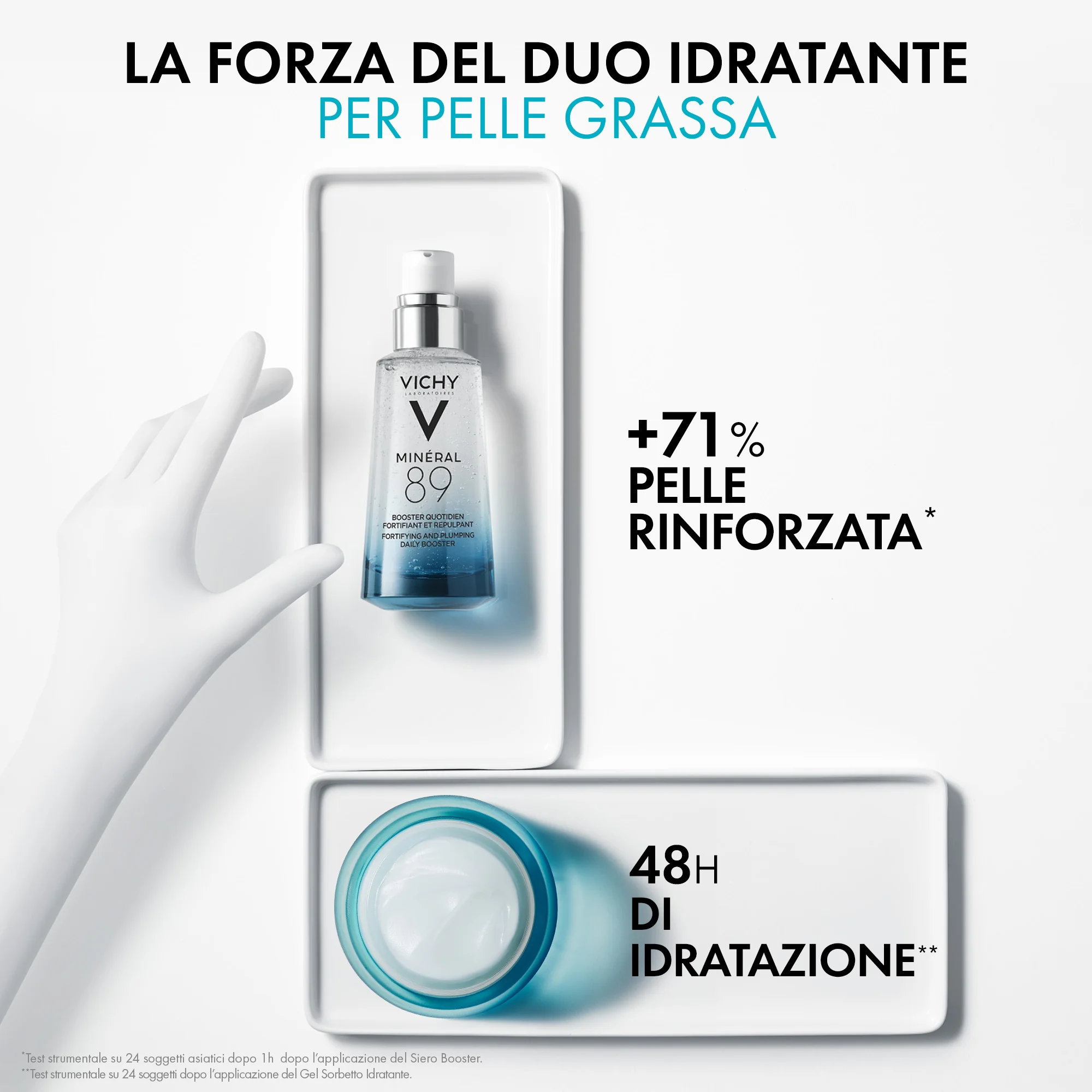Vichy Mineral 89 Oily Skin Cream 50 Ml Gel sorbetto idratante