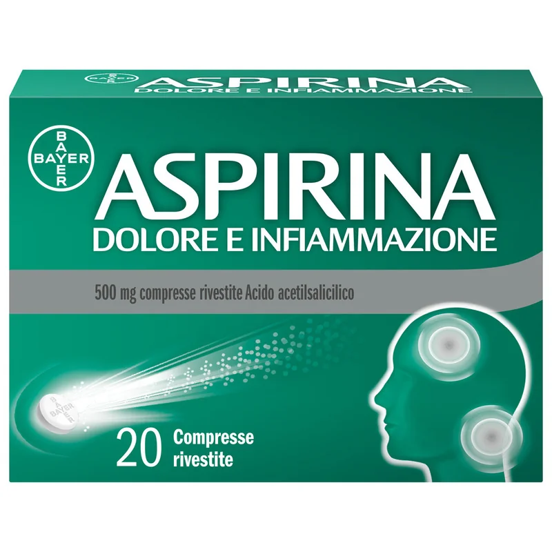 Aspirina Dolore e Infiammazione 20 Compresse Antidolorifico
