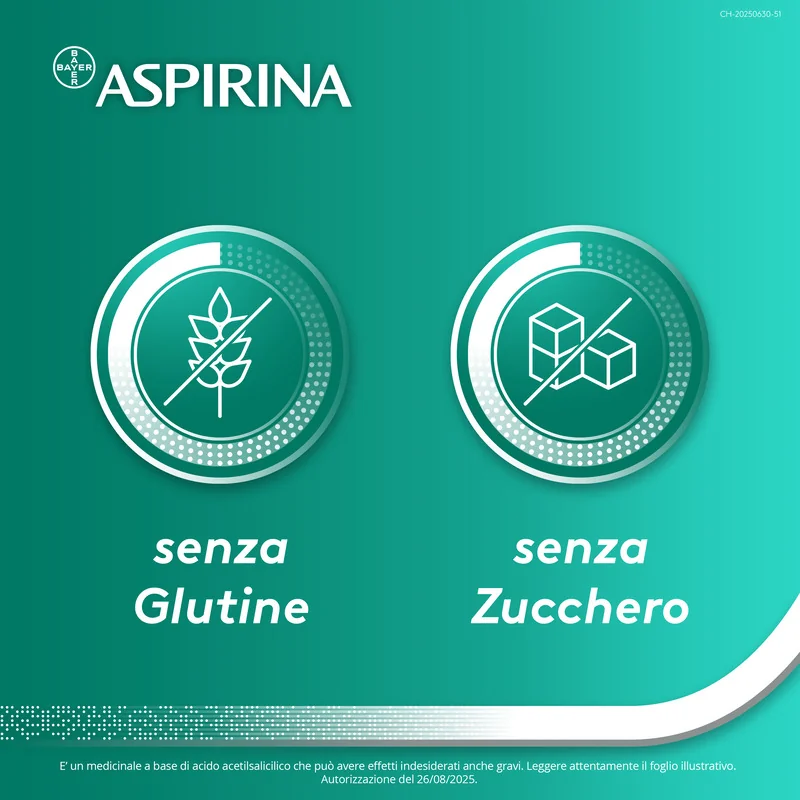 Aspirina in Granuli Antidolorifico 10 Bustine Mal di Testa