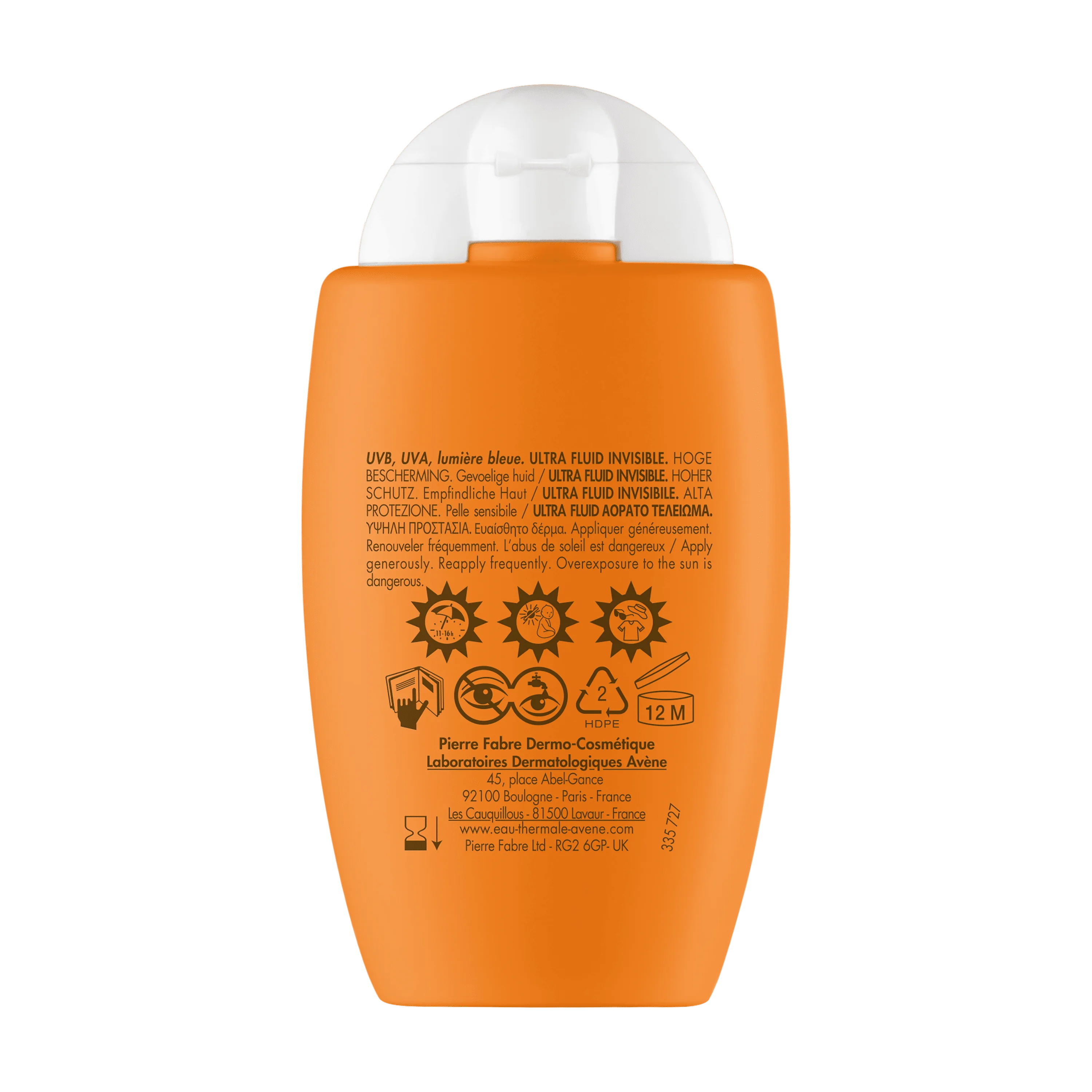 Eau Thermale Avène Ultra Fluid Invisibile Alta Protezione SPF50 50 ml Pelle Sensibile