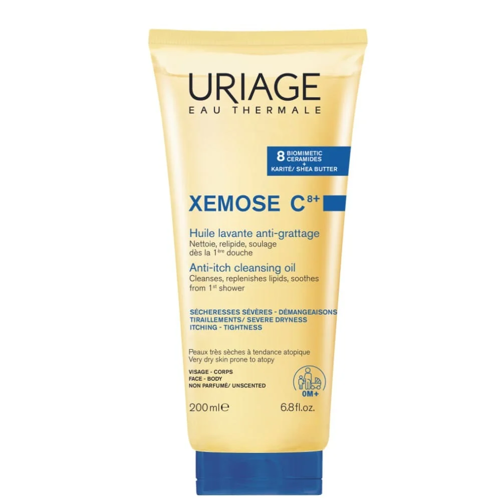 Uriage Xèmose Olio Lavante Lenitivo Doccia e Bagno 200 ml Detergente e Idratante