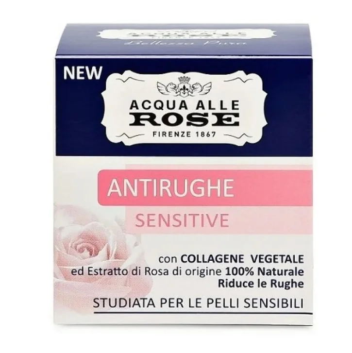 Acqua Alle Rose Crema Viso Antirughe Sensitive Per Pelli Sensibili 50 ml