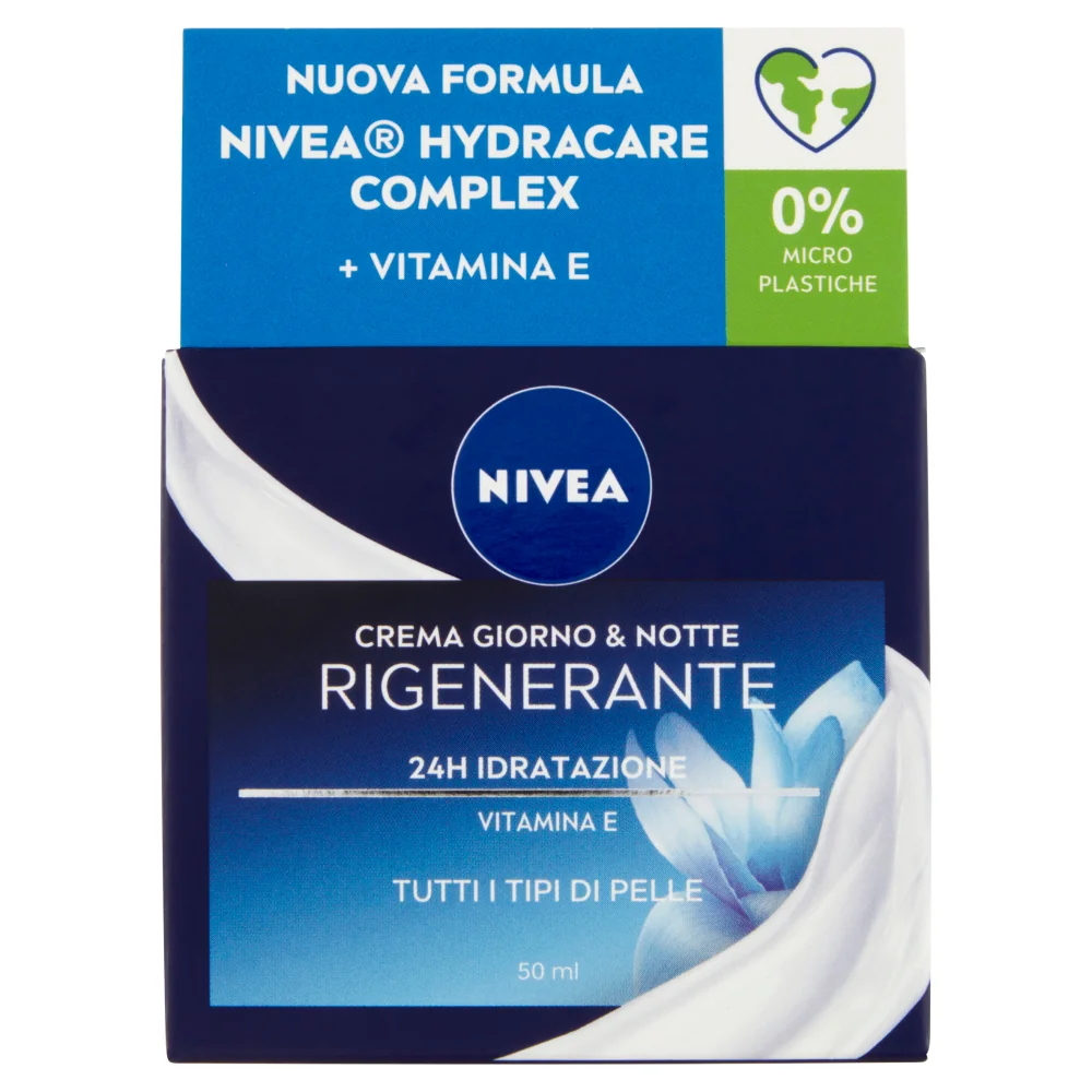 Nivea Crema Giorno e Notte Rigenerante 50 ml Crema Viso Idratante e Rigenerante