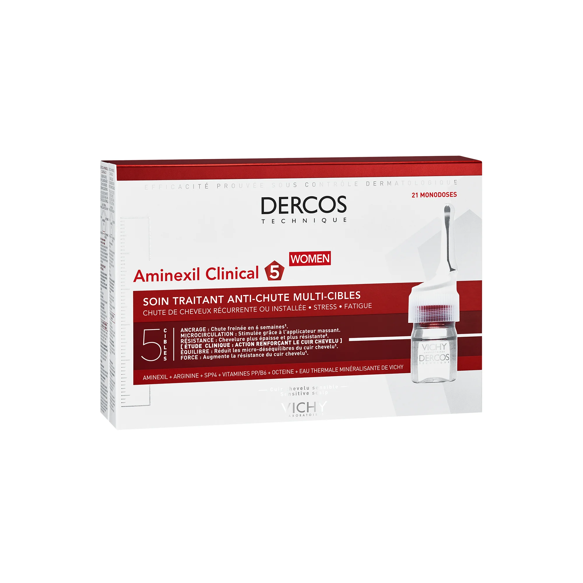 Vichy Dercos Aminexil 21 Fiale x 6 Ml Trattamento Anticaduta Donna