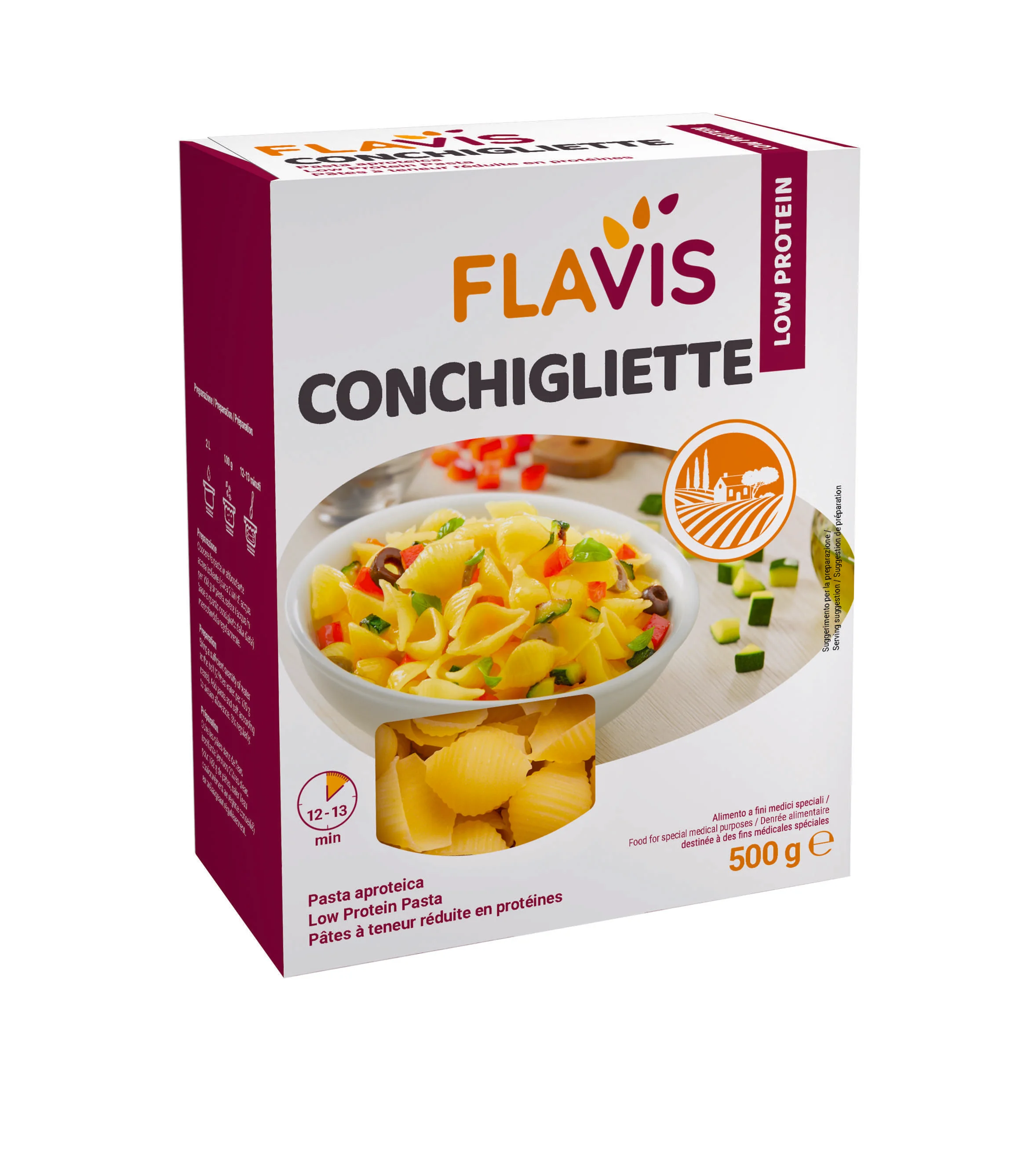Flavis Conchigliette Aproteiche 500 G