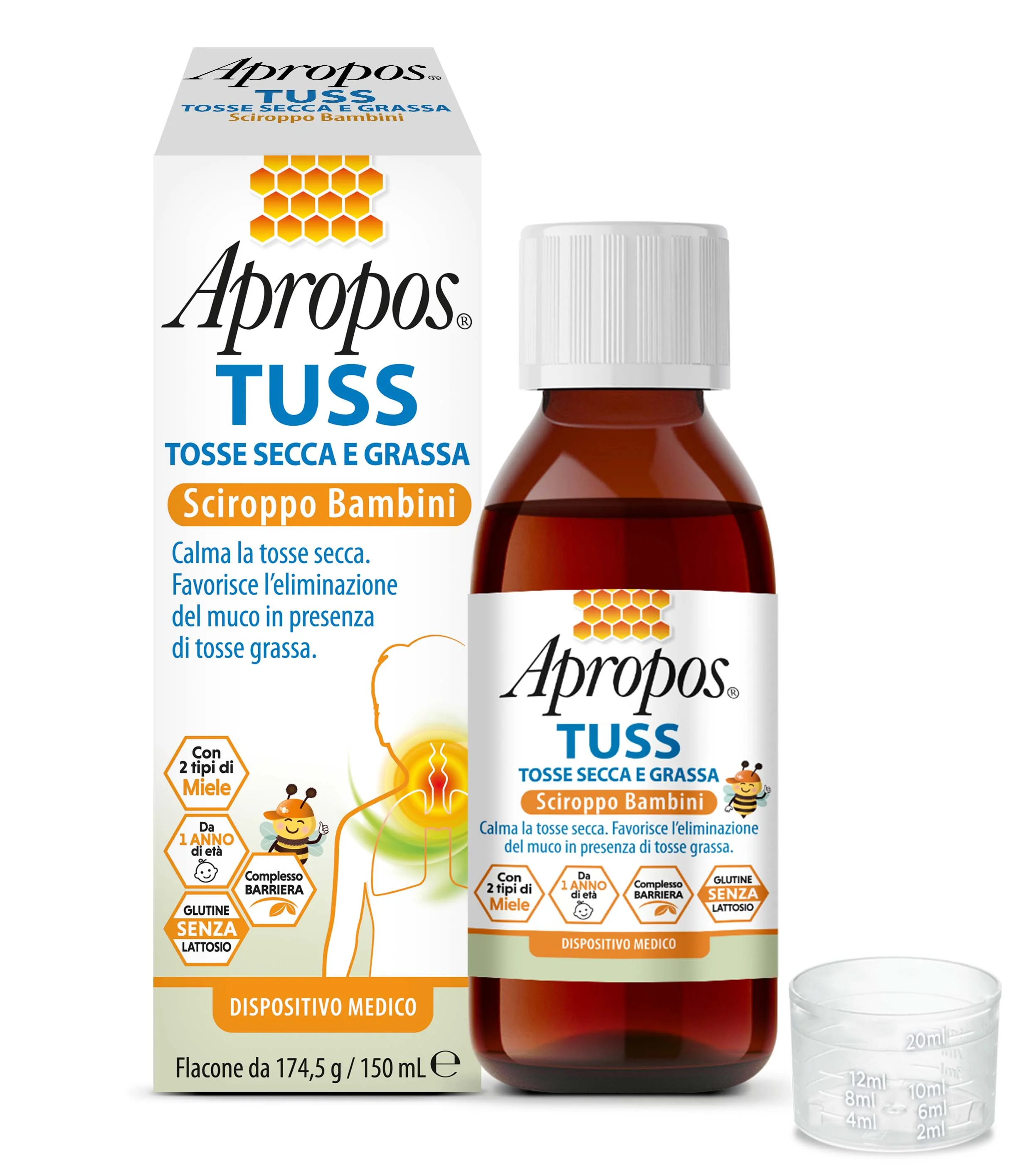 Apropos Tuss Tosse Secca E Grassa Flacone 150 ml Bambini