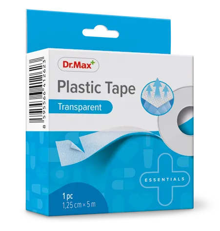 Dr.Max Plastic Tape Transparent 1,25 cm x 5 m