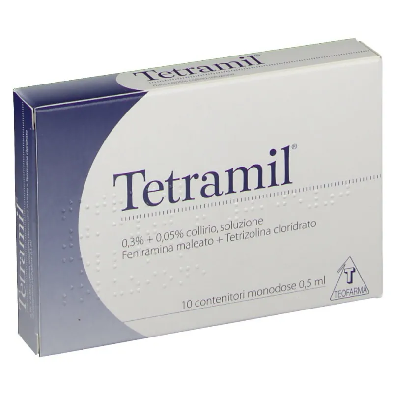 Tetramil Collirio Monodose 0,3% + 0,05% 10 Flaconcini