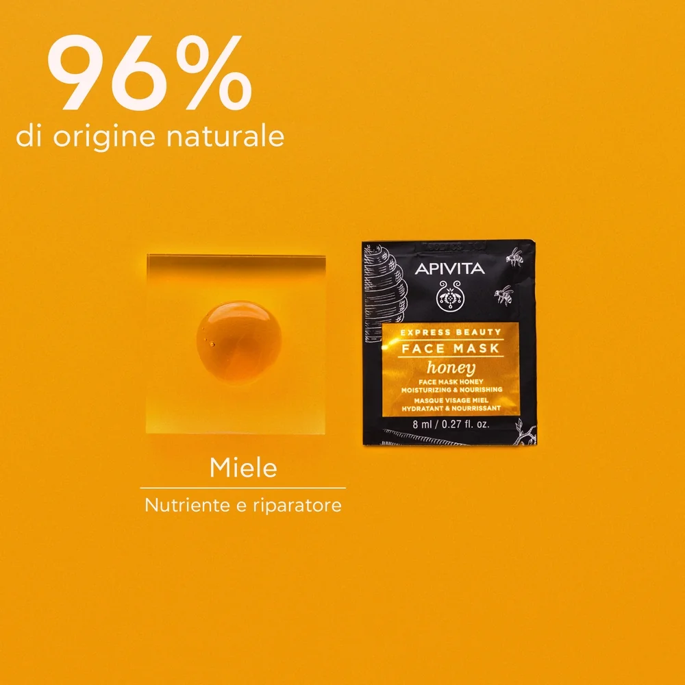 Apivita Express Honey 2 X 8 Ml Maschera Viso Idratante