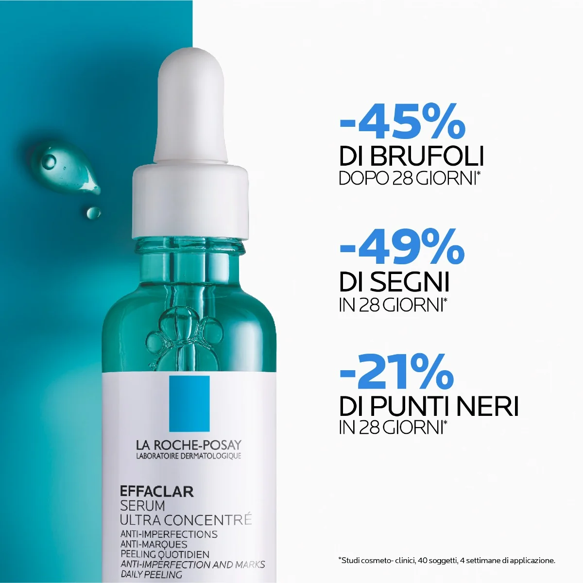 La Roche Posay Effaclar Siero Peeling Viso 30 Ml Pelle a tendenza acneica