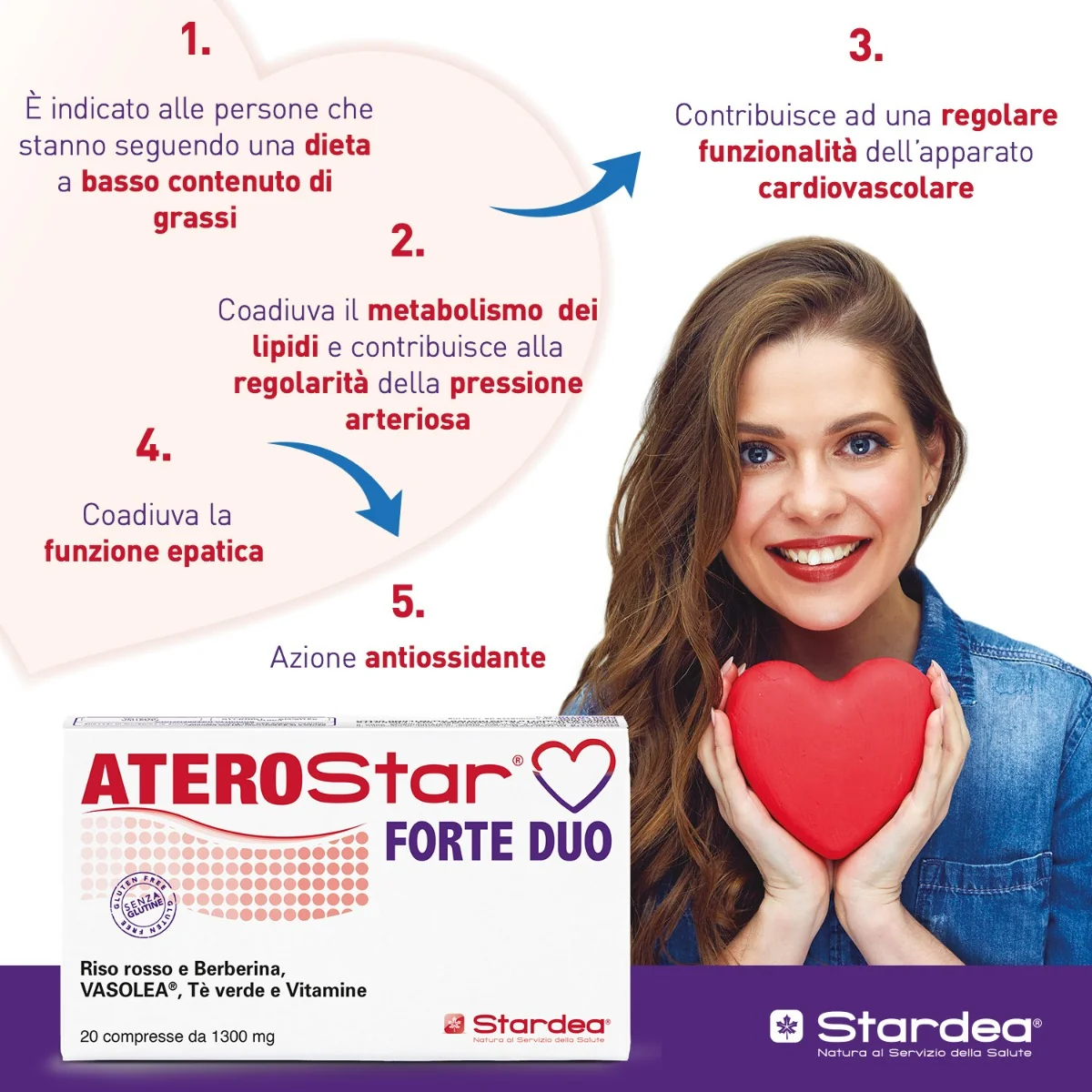 Aterostar Forte Duo 20 Compresse Per il Controllo del Colesterolo