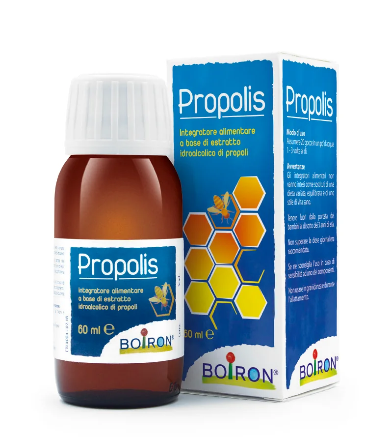 Boiron Propolis Integratore a Base di Estratto Idroalcolico di Propoli 60 ml Difese Immunitarie