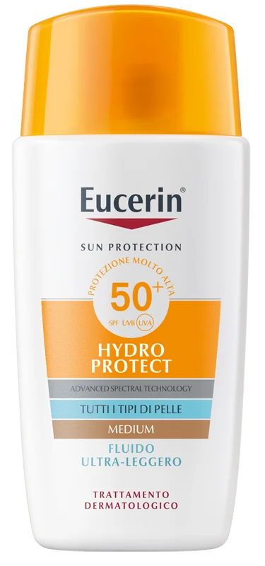 Eucerin Sun Fluido Ultra Leggero Tinted Spf50+ 50 Ml Protezione viso colorata