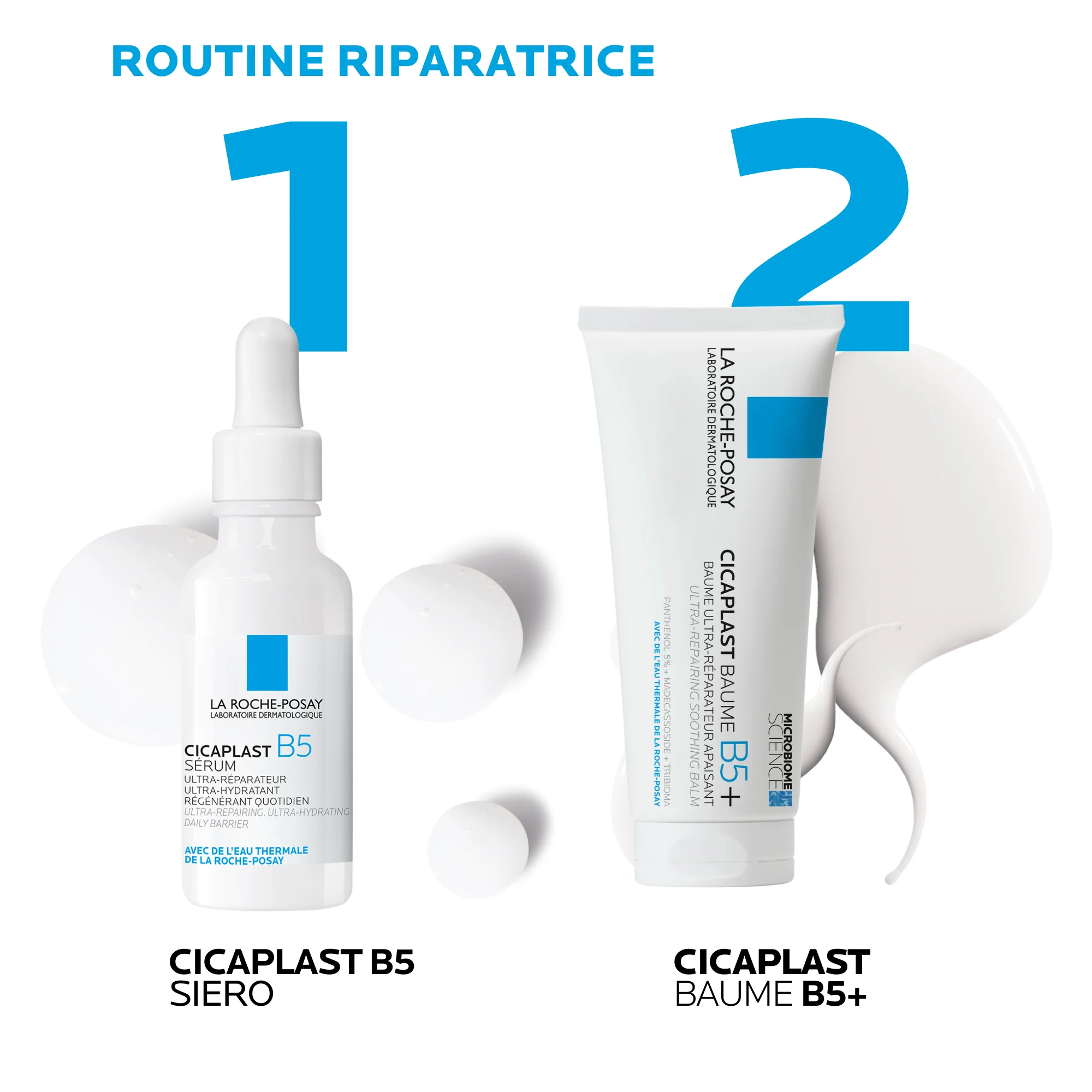 Cofanetto La Roche Posay Cicaplast Siero 30 ml + Cicaplast Baume B5 40 ml Routine riparatrice