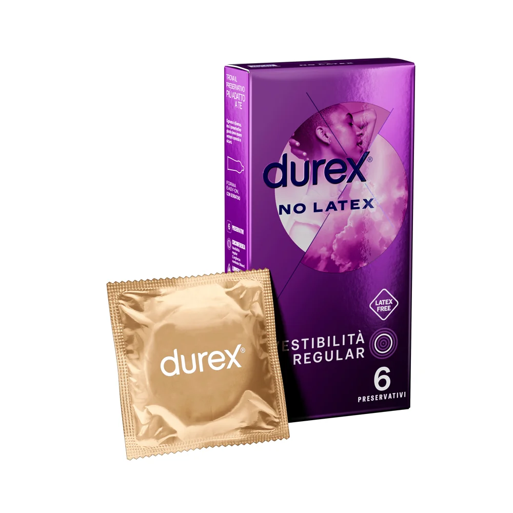 Durex No Latex Profilattici 6 Pezzi Non in Lattice