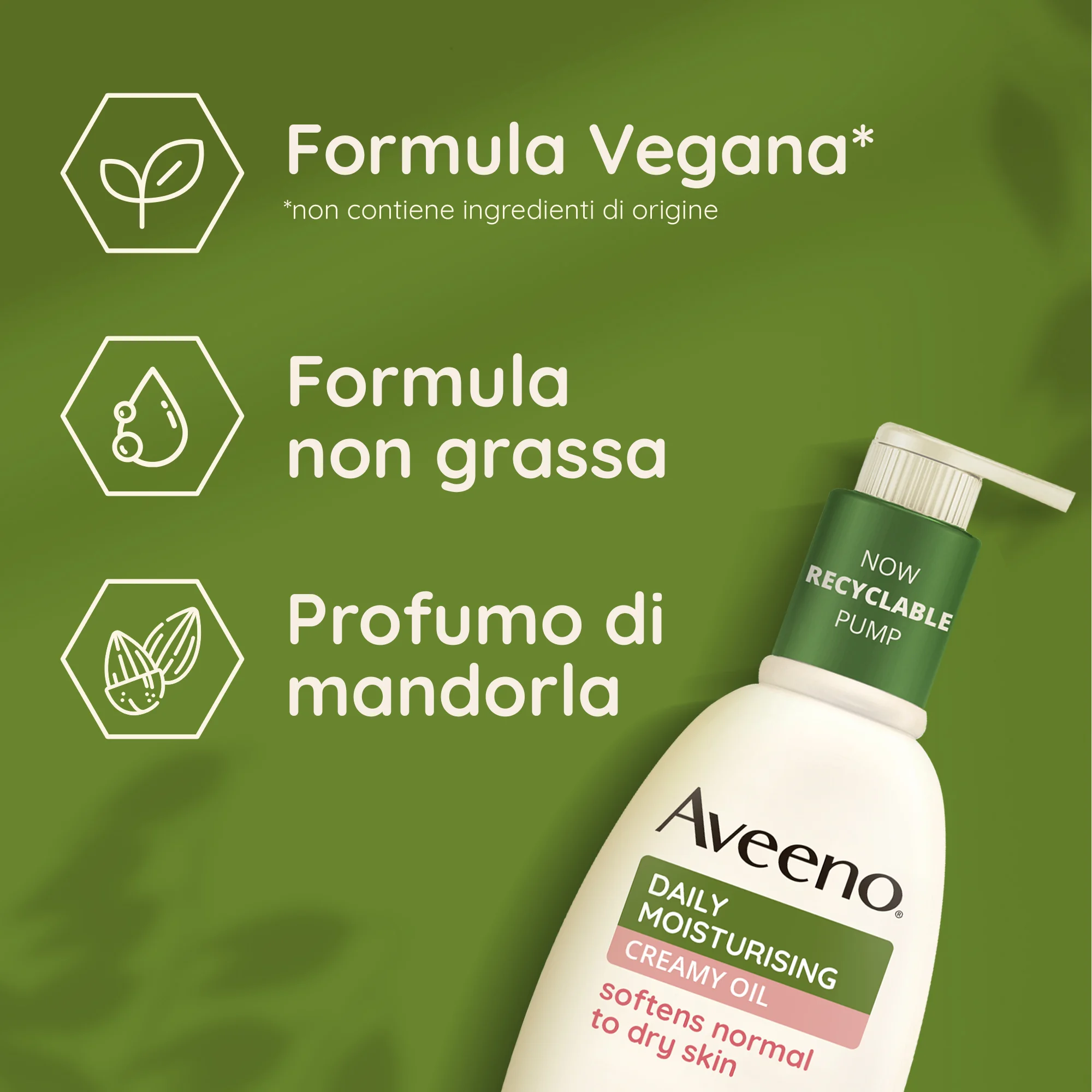 Aveeno Daily Moisturizing Crema Olio 300 ml Olio-crema idratante per pelli da normali a secche