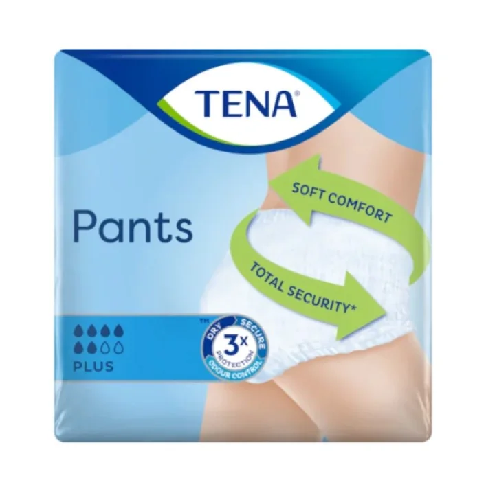 Tena Pants Plus Pannolini a Mutandina Taglia M 9 Pezzi Per Incontinenza