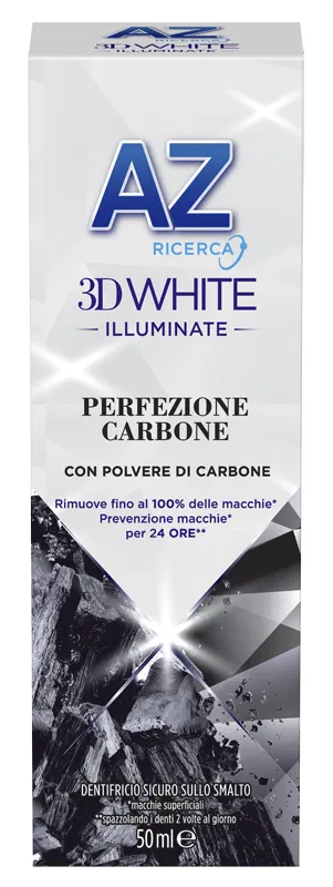 AZ 3D WHITE DENTIFRICIO ILLUMINANTE CARBONE 50 ML