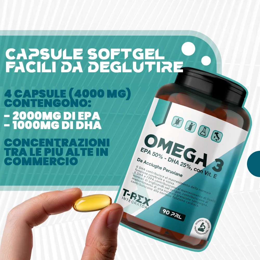 T-Rex Omega 3 90Prl Senza Glutine