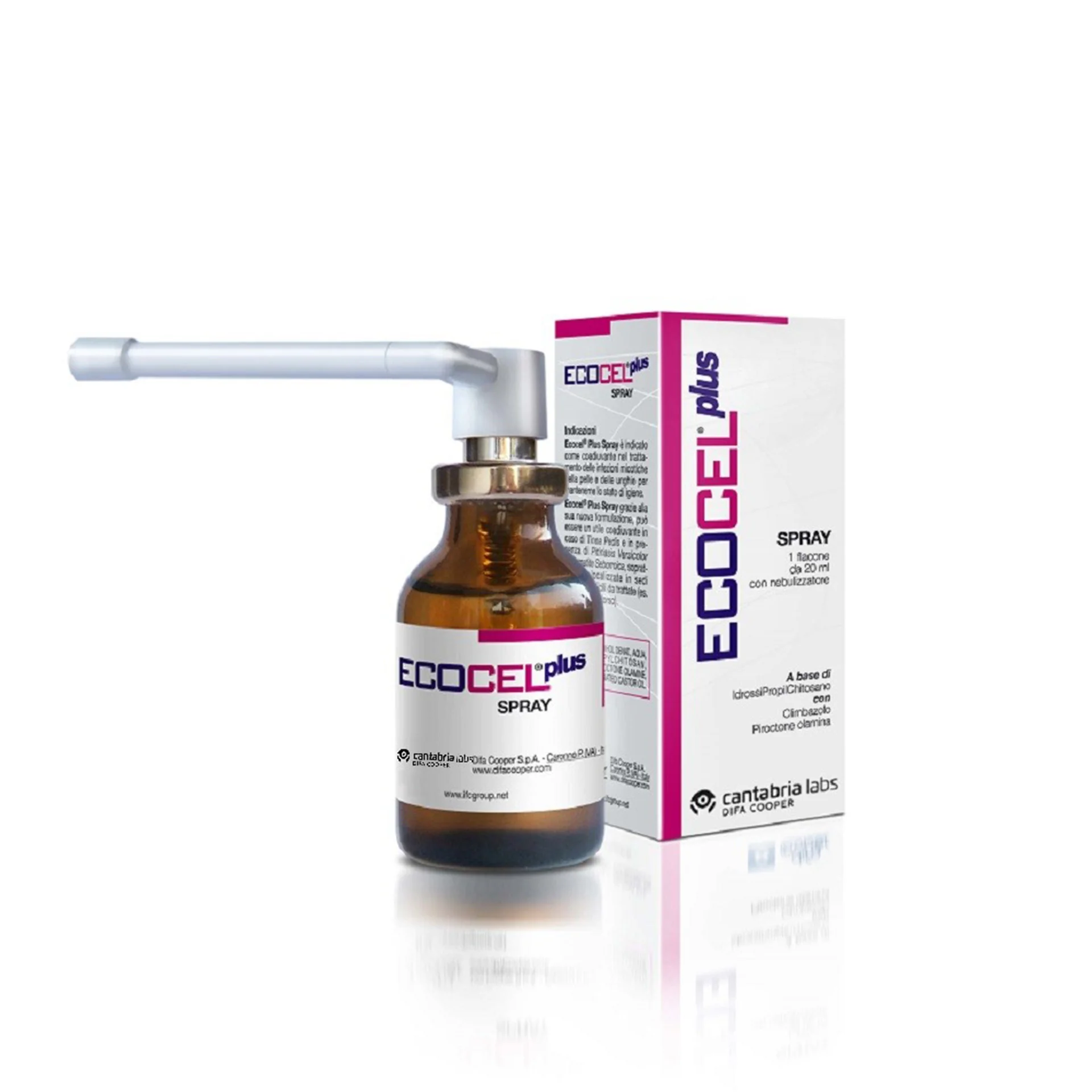 Ecocel Plus Spray Dermatologico 20 ml Contro Infezioni Microbiche