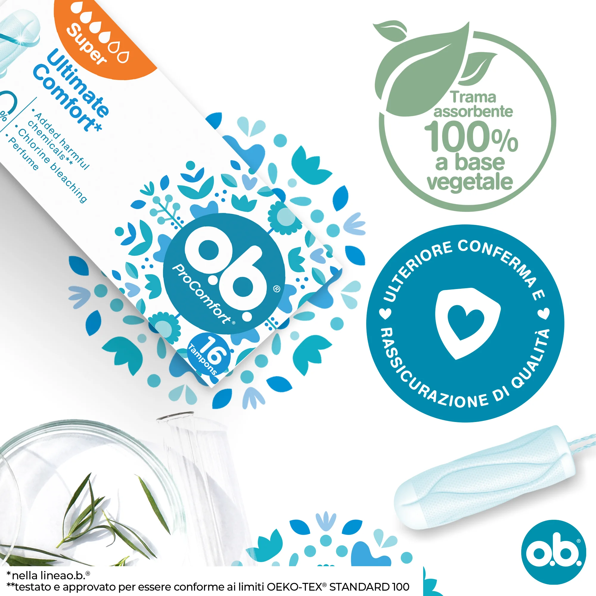 Ob Super Pro Comfort 16 Pezzi Flusso Molto Abbondante