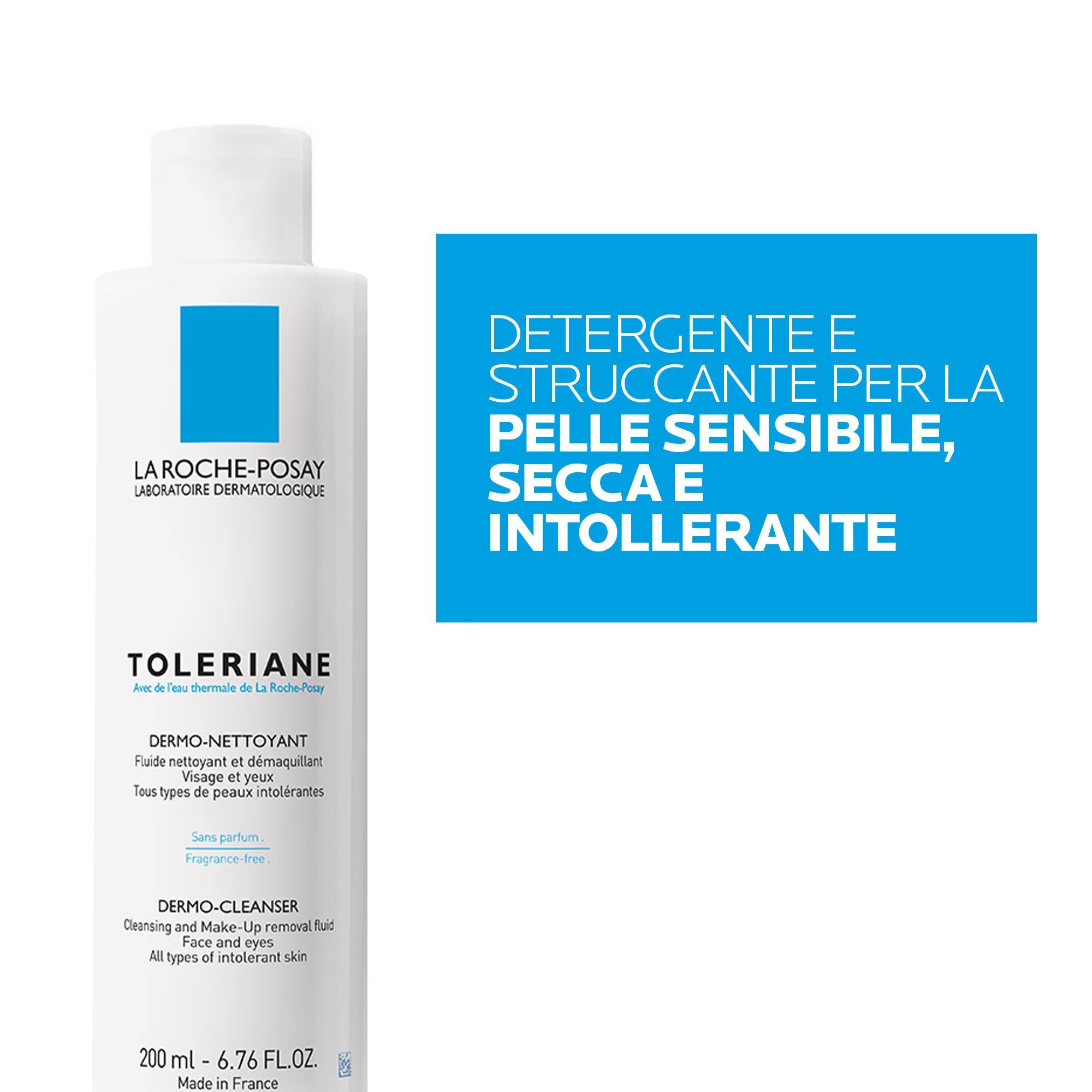 La Roche Posay Toleriane Dermo Detergente 200 Ml Pelle sensibile