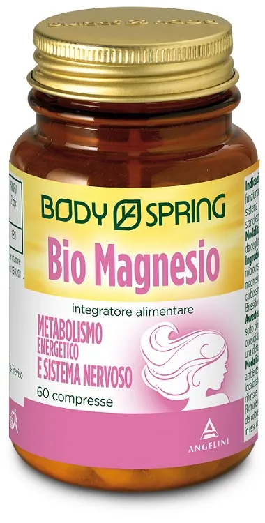 Body Spring Bio Magnesio Integratore Metabolismo Energetico e Sistema Nervoso 60 Compresse