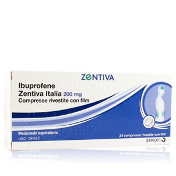 Ibuprofene Zentiva 200 mg 24 Compresse Antinfiammatorio