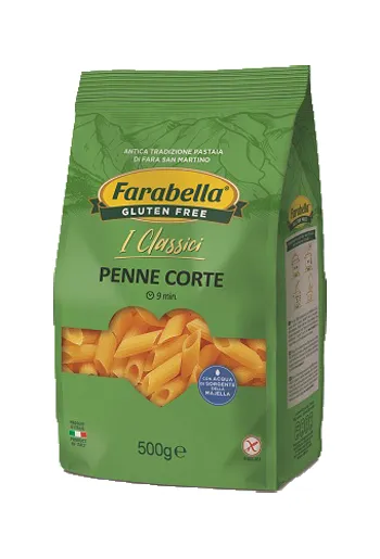 Farabella Senza Glutine Pasta Penne Corte 500 g
