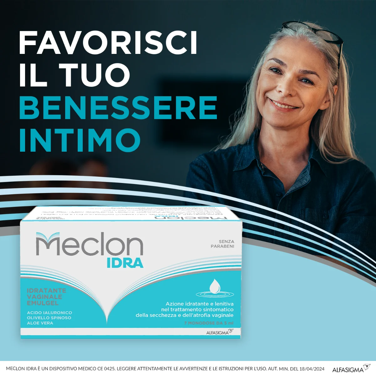 Meclon Idra Emulgel 7 Monodose 5 ml Idratazione Vaginale