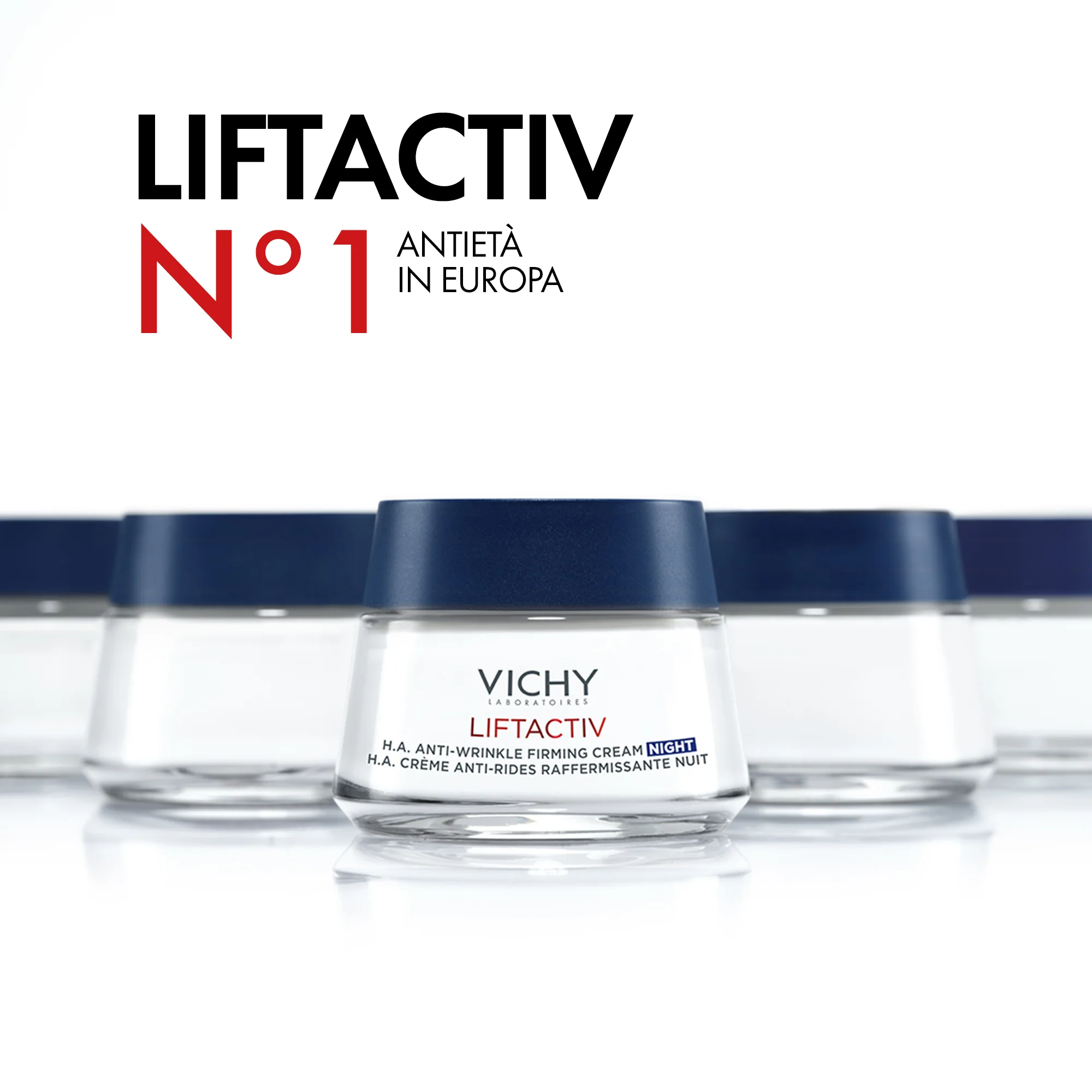 Vichy Liftactiv H.A. Crema Notte 50 Ml Rassodante Anti-Rughe