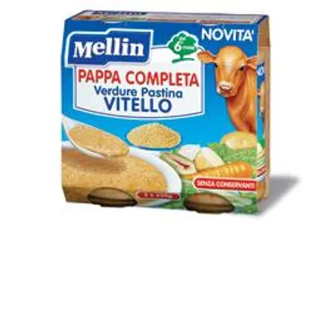 Mellin Pappa Completa Vitello 2X250 g 