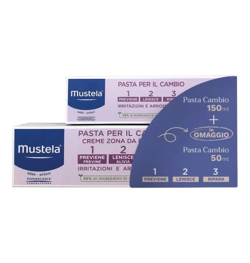Mustela Pasta Cambio 150 Ml + 50 Ml Tripla azione