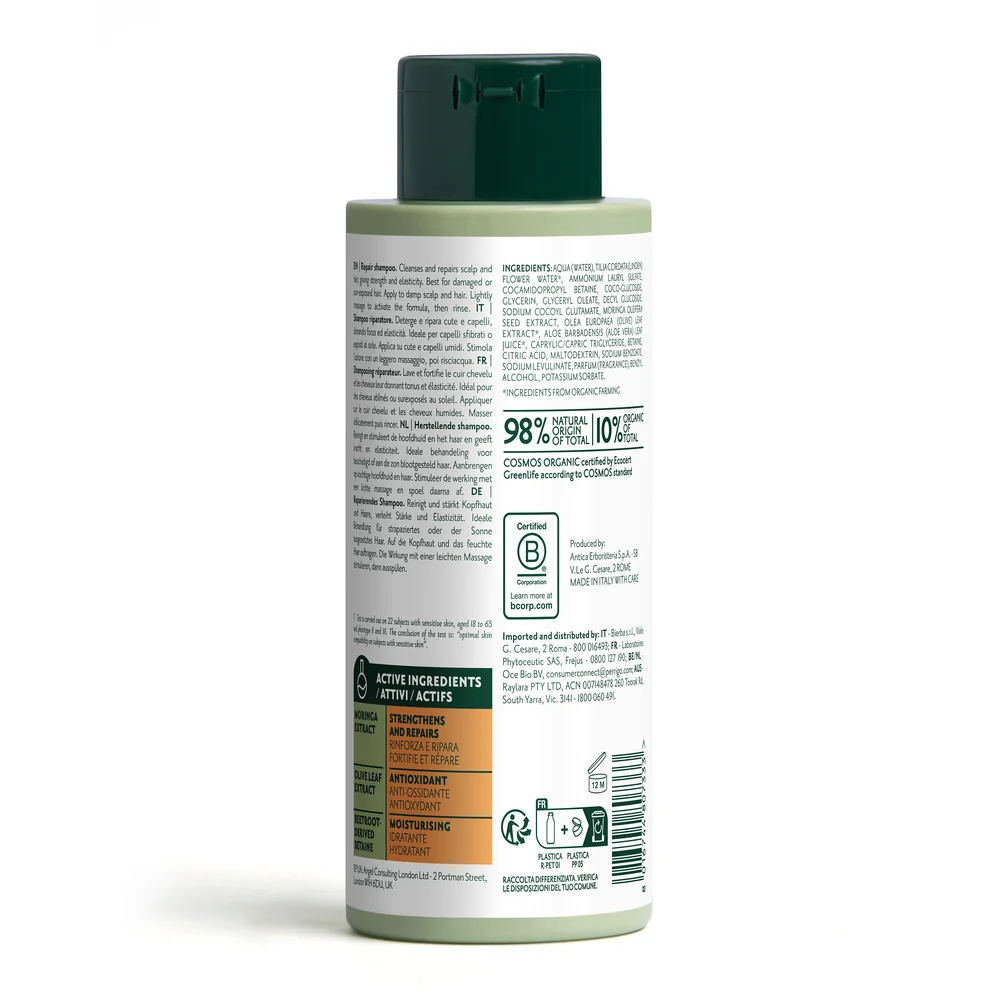 Herbatint Repair Shampoo 260 ml Capelli Stressati e Danneggiati