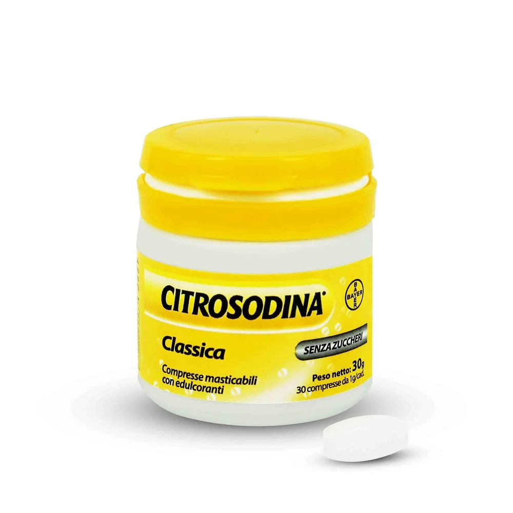 Citrosodina Masticabile Digestivo 30 Compresse Pesantezza di Stomaco