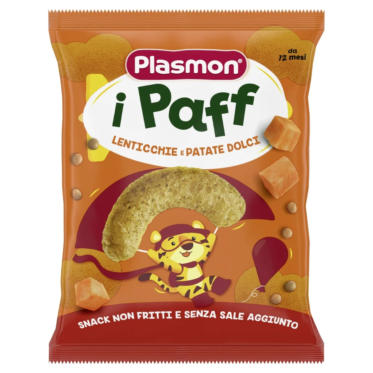 Plasmon Paff Lenticchie E Patate Dolci 15 g Snack non fritti